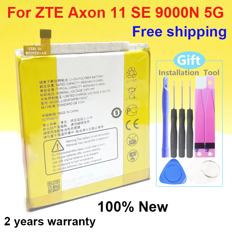 

Li3939T44P8h756547 100% NEW 4000mAh High Quality Battery For ZTE Axon 11 SE 9000N 5G Phone In Stock With Tracking number