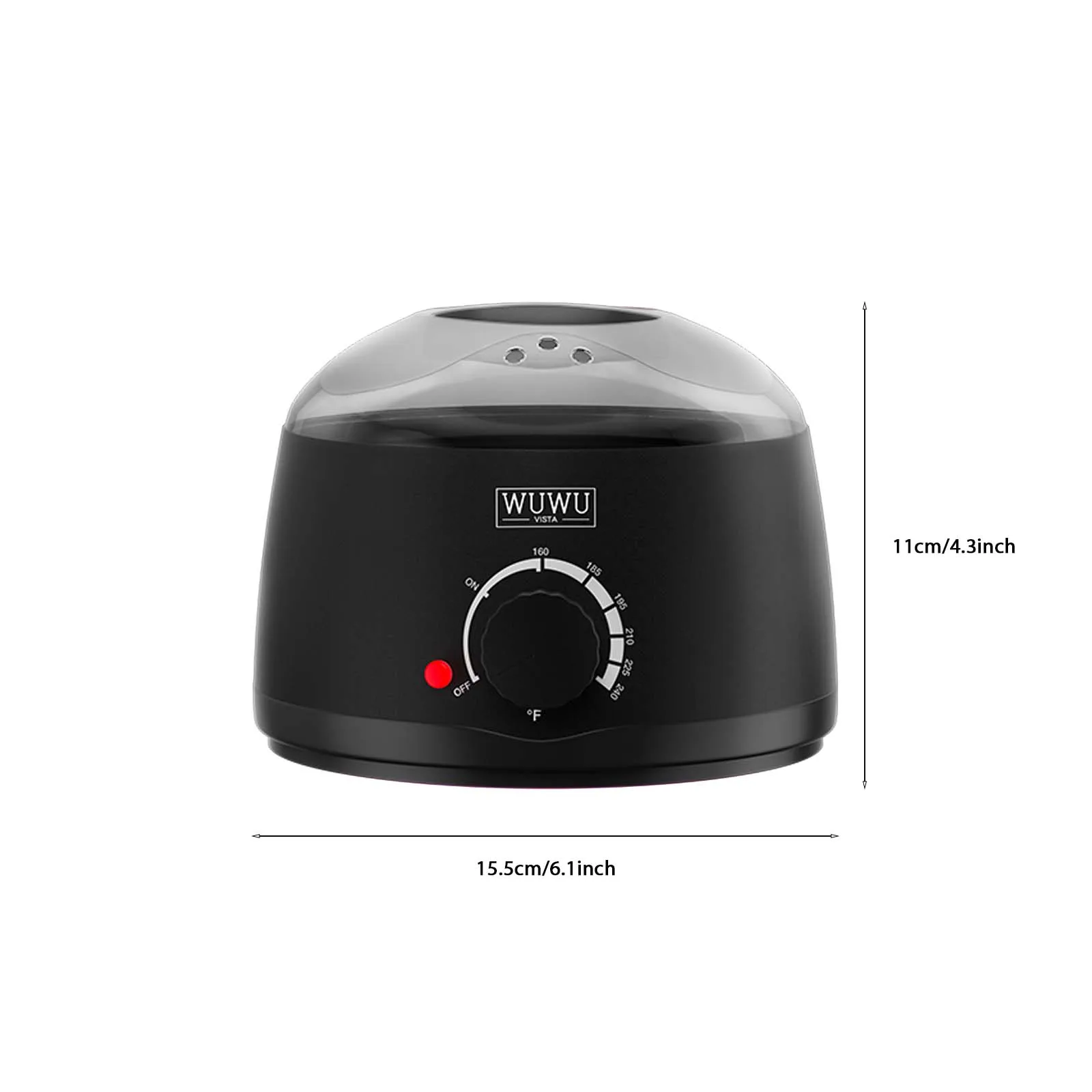 Ontharing Wax Warmer 200CC WUWUVISTA Professionele Wax Warmer Machine met 7oz Siliconen Kom Draagbare Hot Wax heater (EU Plug)