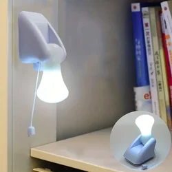 1 unique retro drawstring light bulb with large angle illumination, powered by batteries, suitable for reading and working indoo
