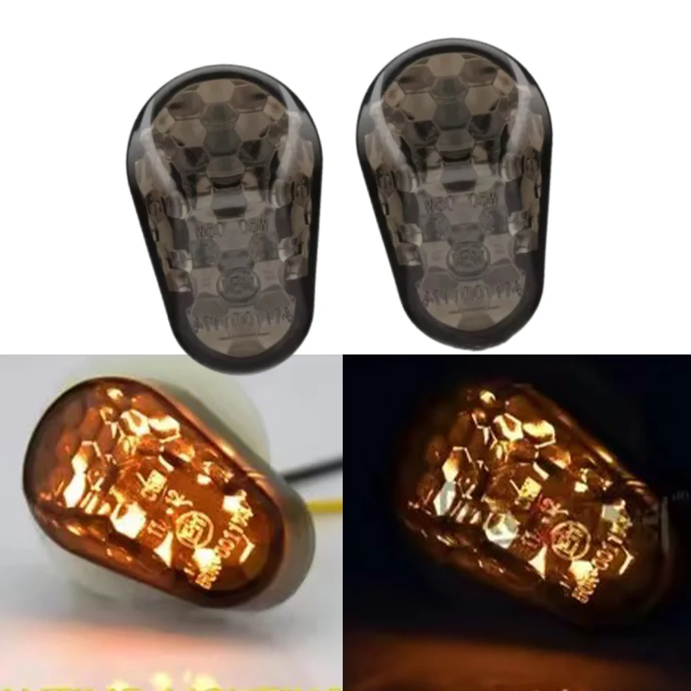 Motorcycle Turn Signal Flush Mount LED Indicator Light Moto Flashing For Yamaha YZF R1 R6 R6S FZ1S FAZER 1000 FZ6S FAZER 600