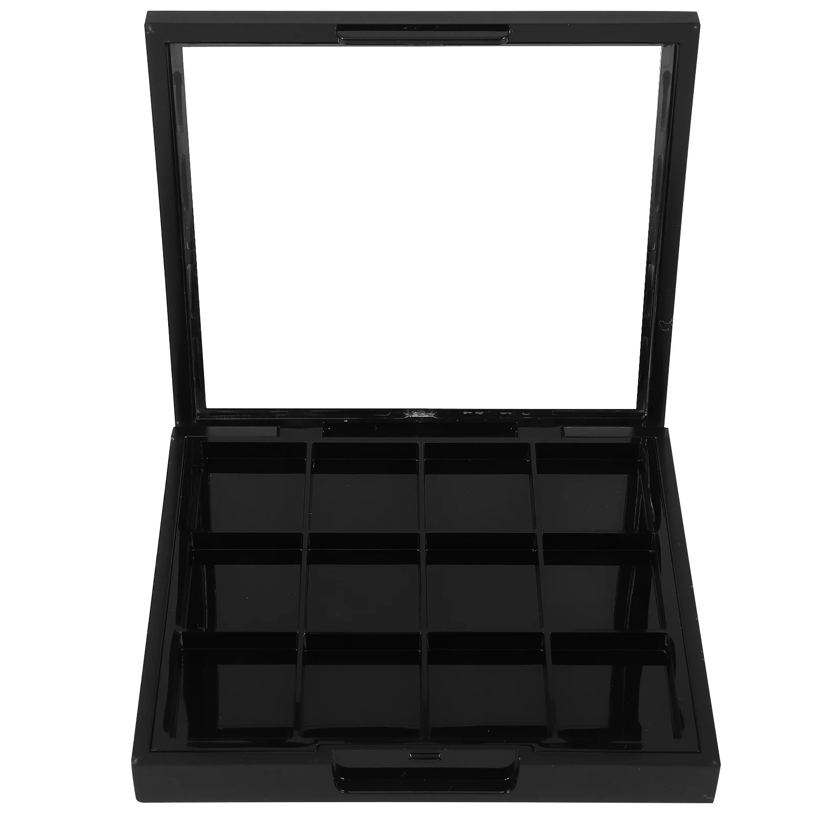 Boîte de fard à paupières vide, 1 pièce, Palette à 12 grilles, conteneur de rangement de maquillage pour les yeux, pour femmes et filles, plat de fard à paupières vide