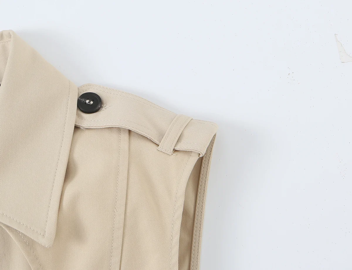 TFMLN 2026 Damen Ärmelloses Top mit Einreihiger Knopfleiste und Frontausschnitt-Design, Lässig-Elegantes Neues Einfarbiges Schickes Tanktop für Frauen – Detail 5