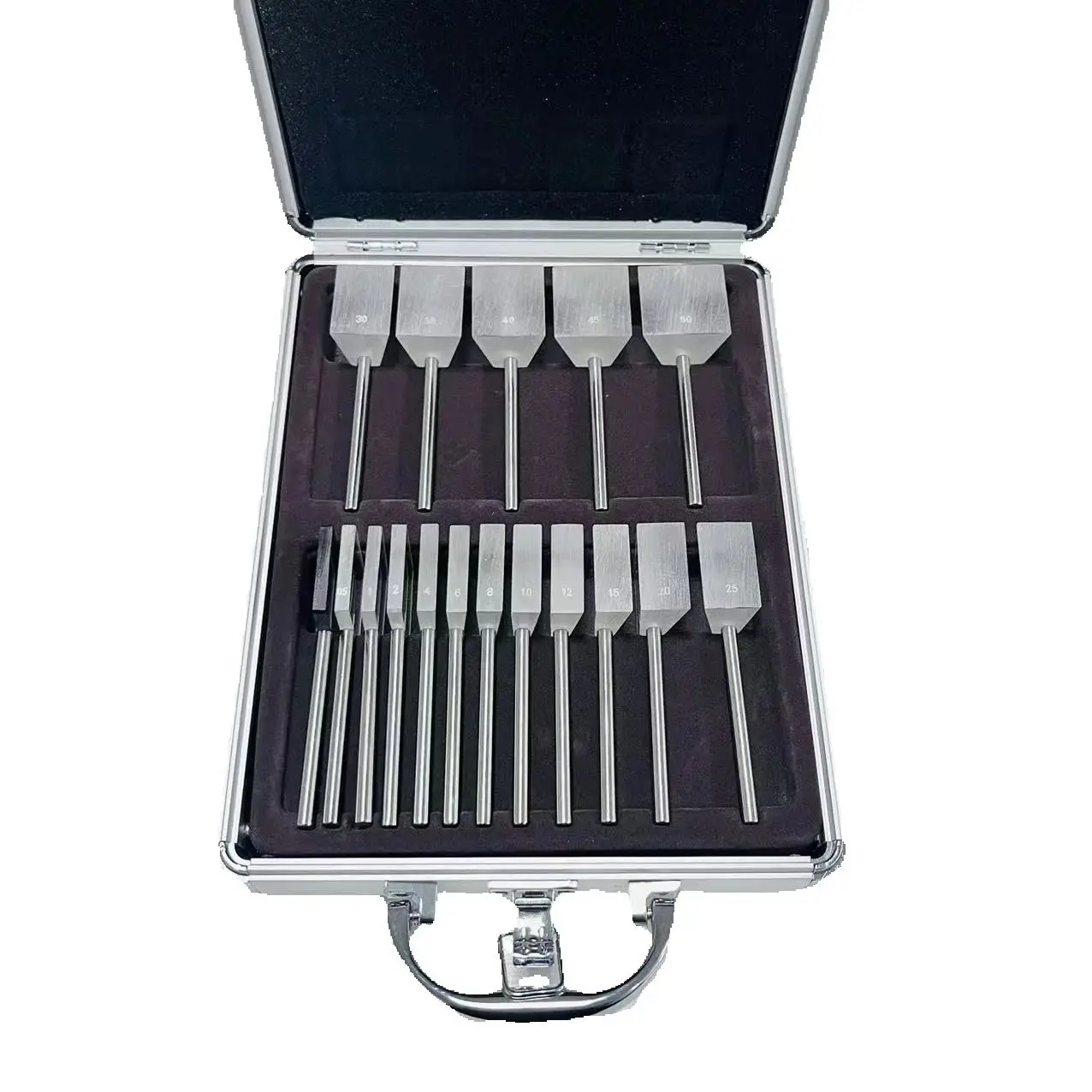 K9 Loose Prism Set with Metal Handle Kit 17 Pcs Ophthalmology Vision Test Tool in Aluminum Storage Case
