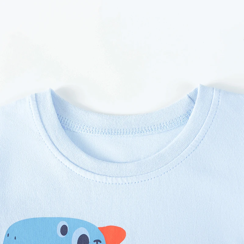 Little Maven 2026 Herbst Frühling Cartoon Dinosaurier Langarm T-Shirt Baumwoll-Oberteil Baby Jungen Kinderkleidung Kinderbekleidung – Detail 4