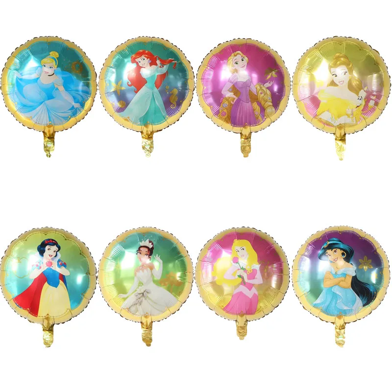 18inch Disney Princess Ball Snow White Cinderella Ice Princess  Foil Balloon Birthday Party Decoration Children\'s Toys