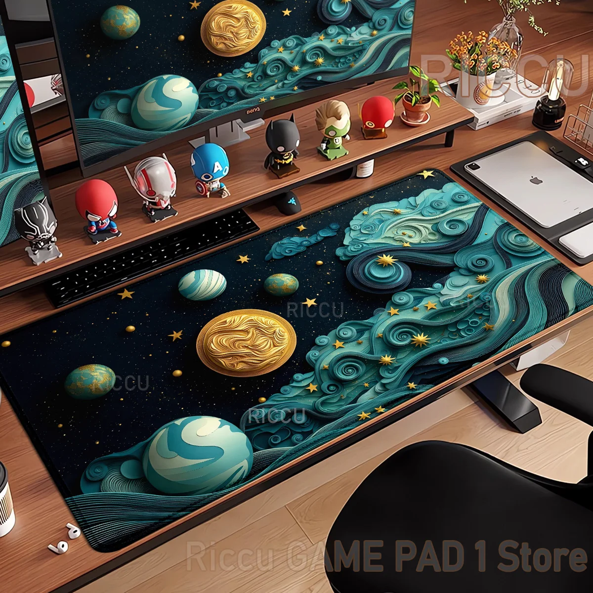 PC Universe Space Solar System Planet Large Gaming Mouse Pad XXL Computer Laptop Mousepad Keyboard Pad Desk Mat Gamer Mouse Mat