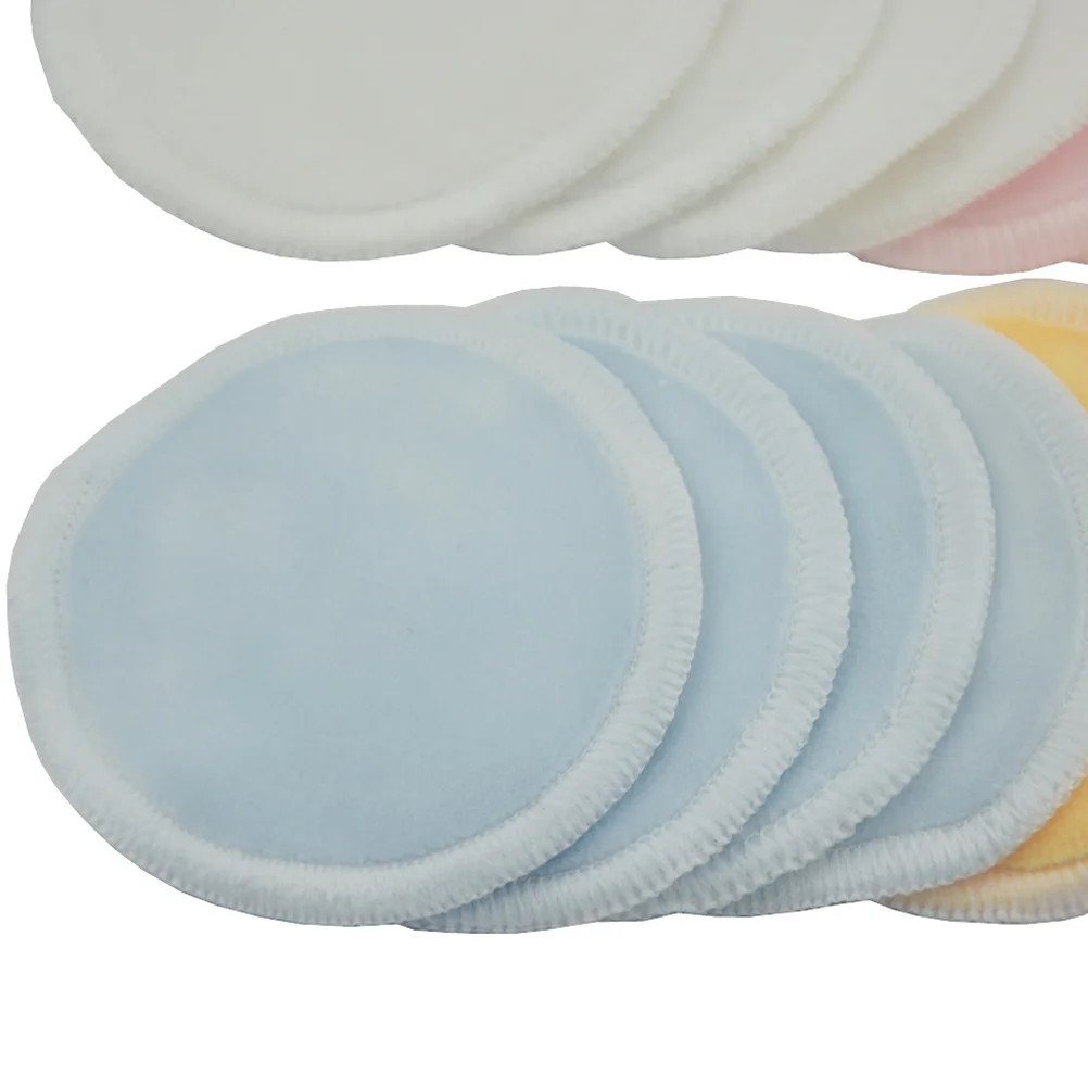 16Pcs Reusable Cotton Pads Make up Facial Remover Double layer Wipe Pads Nail Cleaning Pads Washable with Laundry Bag(Blue,