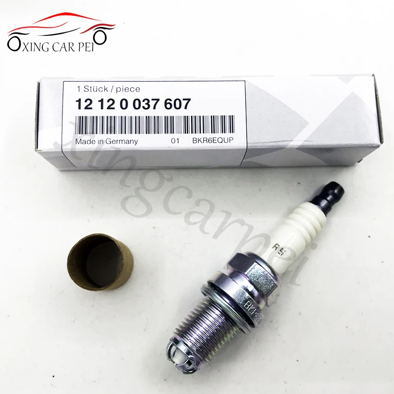 6pcs BKR6EQUP 12120037607 Car Spark Plug for BMW E46 E39 E60 E61 E63 E64 E38 E83 E53 E36 E85 E52 E65 E66 E67 F7DPP332 F7KPP332