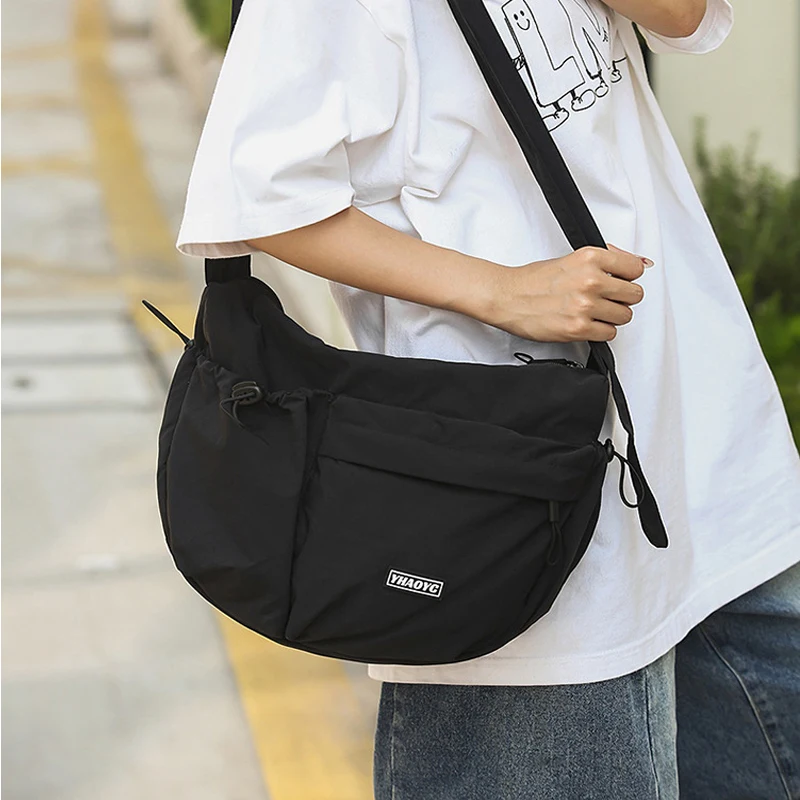 2026 Unisex Gym Yoga Sports Bag Portable Lightweight Traveling Camping Crossbody Bag Large Capacity Dumpling Bag Stylish Handbag