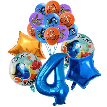 15 ks fóliový balónek s motivem Hledá se Nemo, dětské narozeninové číslo, balónek, párty dekorace, kreslená rybka Dory, hračka, miminko, svatební dekorace 10 nejlepší prodej Narozeninové dekorace Nemo - №9