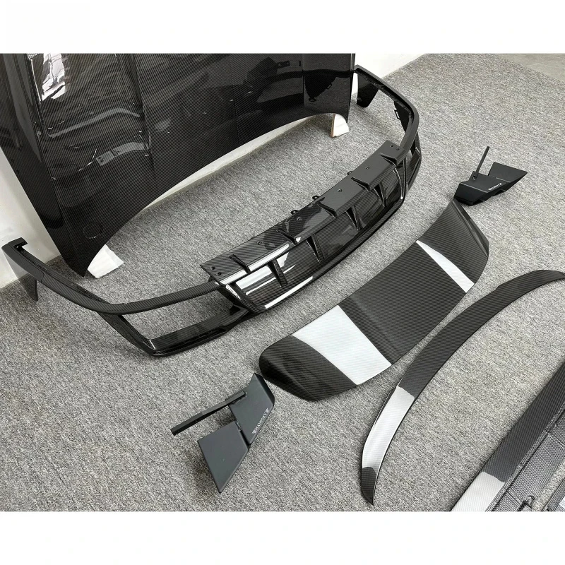 Premium Car Accsori MSY Style Dry Carbon Fiber Conversion Body Kits RS - Front Bumper Rear Diffuser Si Durle