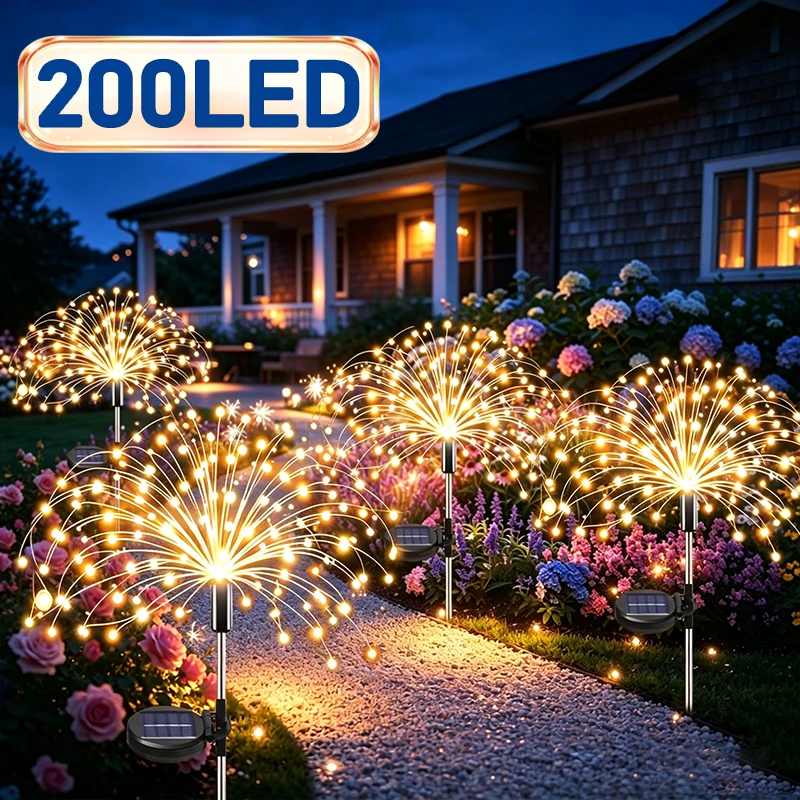 Outdoor Solar Power Xmas Lights - Solar LED Garden Lawn Lights Waterproof