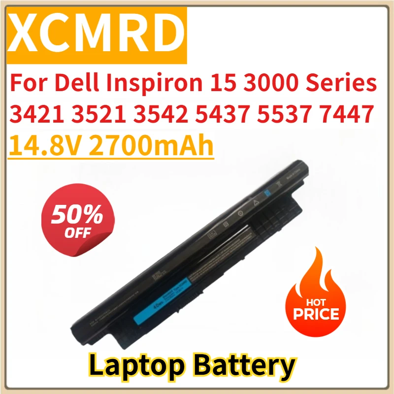 

New Replacement Laptop Battery 14.8V 2700mAh XCMRD for Dell Inspiron 15 3000 Series 3421 3521 3542 5437 5537 7447