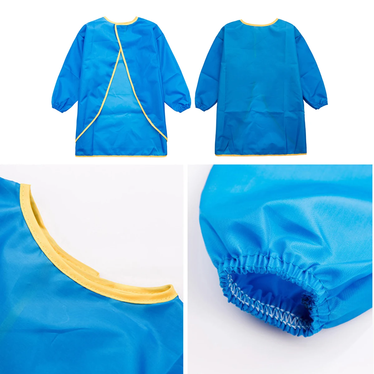 

Painting Apron Kids Art Smock Waterproof Purple Toddler Children Girls Clothing Long Sleeves Reusable Easy Clean Dry Quickly
