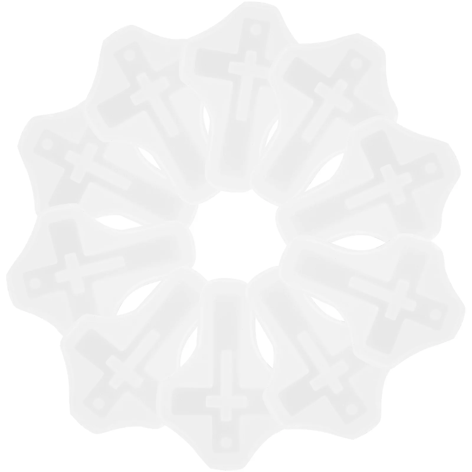 

10Pcs Cross Pendant Silicone Mold Food Grade Flexible Epoxy Resin Casting Mold for DIY Jewelry Crafts DIY Supplies,