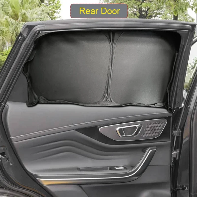 

Car Black Window Privacy Sunshade Auto Anti-UV Heat Insulation Protect Cover Interior Accessory For EXEED LX 2022-Present