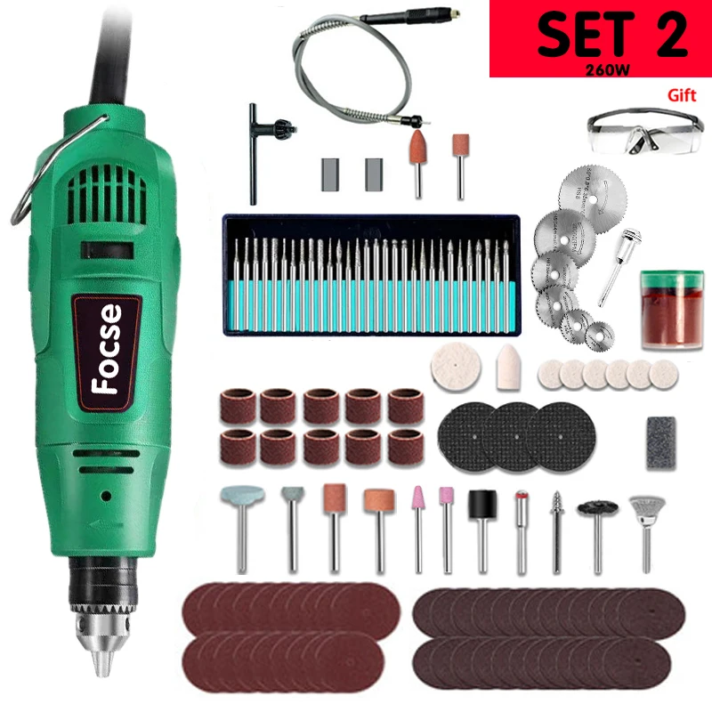Dremel 260 W/480 W High-Power Graveur Elektrische Boor Graveren Rotary Tool Flexibele As 6-positie Variabele Snelheid Polijsten