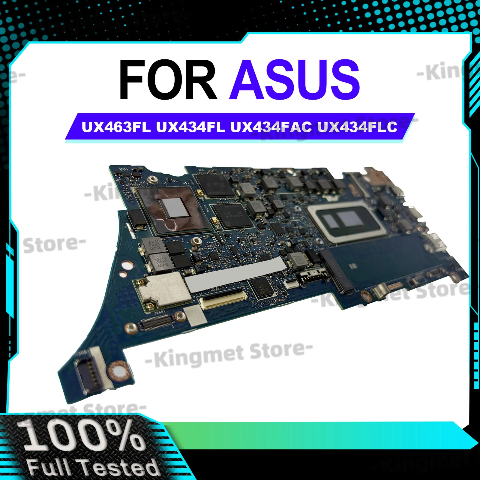 

UX334FL Laptop Motherboard For ASUS ZenBook UX334F UX334FL U4600F U3600F UX463FL Mainboard With 10th Gen I3 i5 i7 100% tests OK