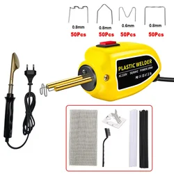 Mini 100W Car Bumper Repair Plastic Welding Machine Kit Heat Gun Plastic Welder Soldering Iron Hot Stapler Repair Auto Tools