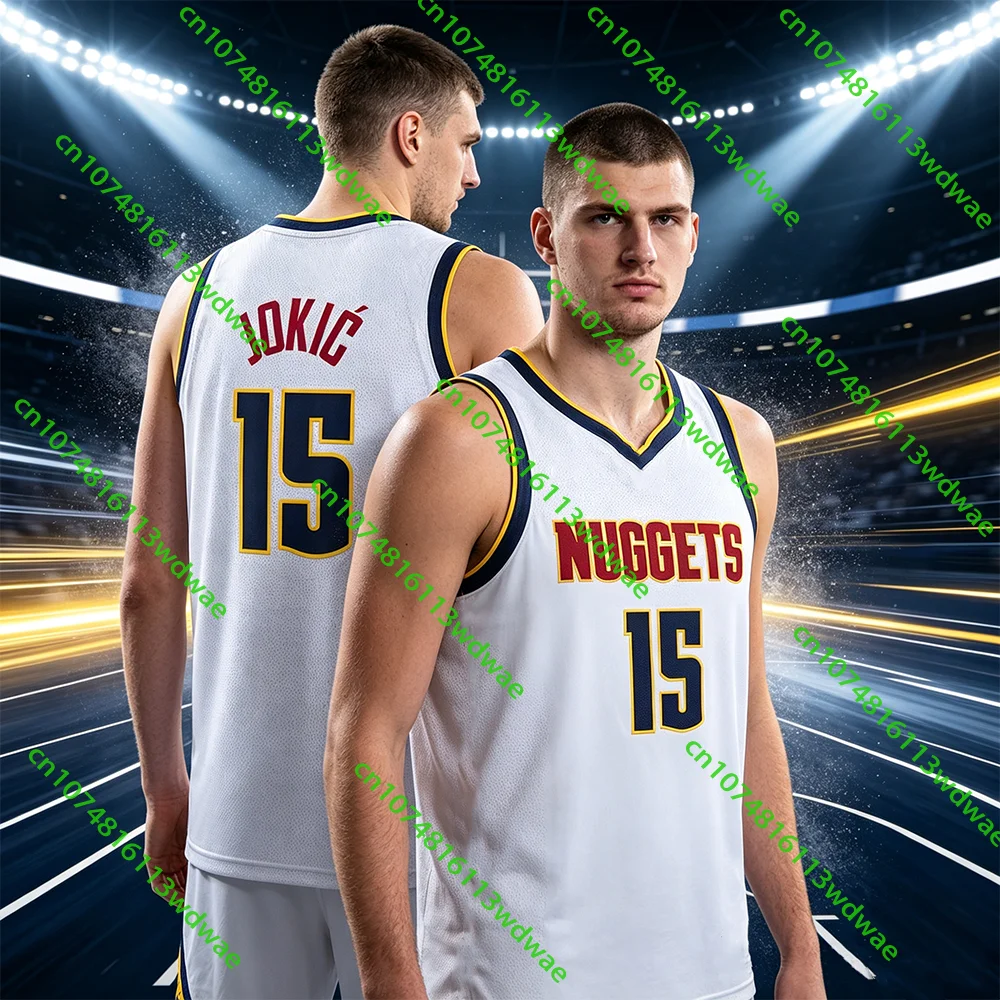 The Latest Number 15 USA Basketball Jersey Denver 3D Print Men's Quick-dry Vest Sleeveless Kids Sports Training Cycling Shirt