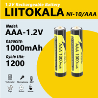 1-30PCS LiitoKala Ni-10/AAA 1.2V 1000mAh Ni-MH Rechargeable Battery For Camera Flashlight Toys Shaver Pre-charged NI-MH Batery