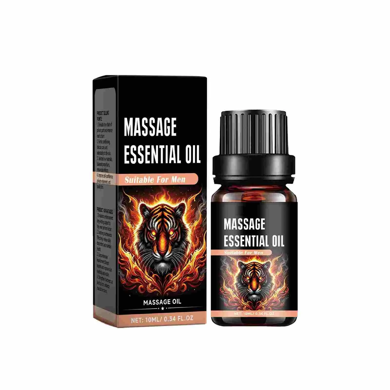 Male Enhancement Massage Oil Erection Gel Body Oil Enlargement Enhancement Male Extension Erection Massage Oil Oil,10ML