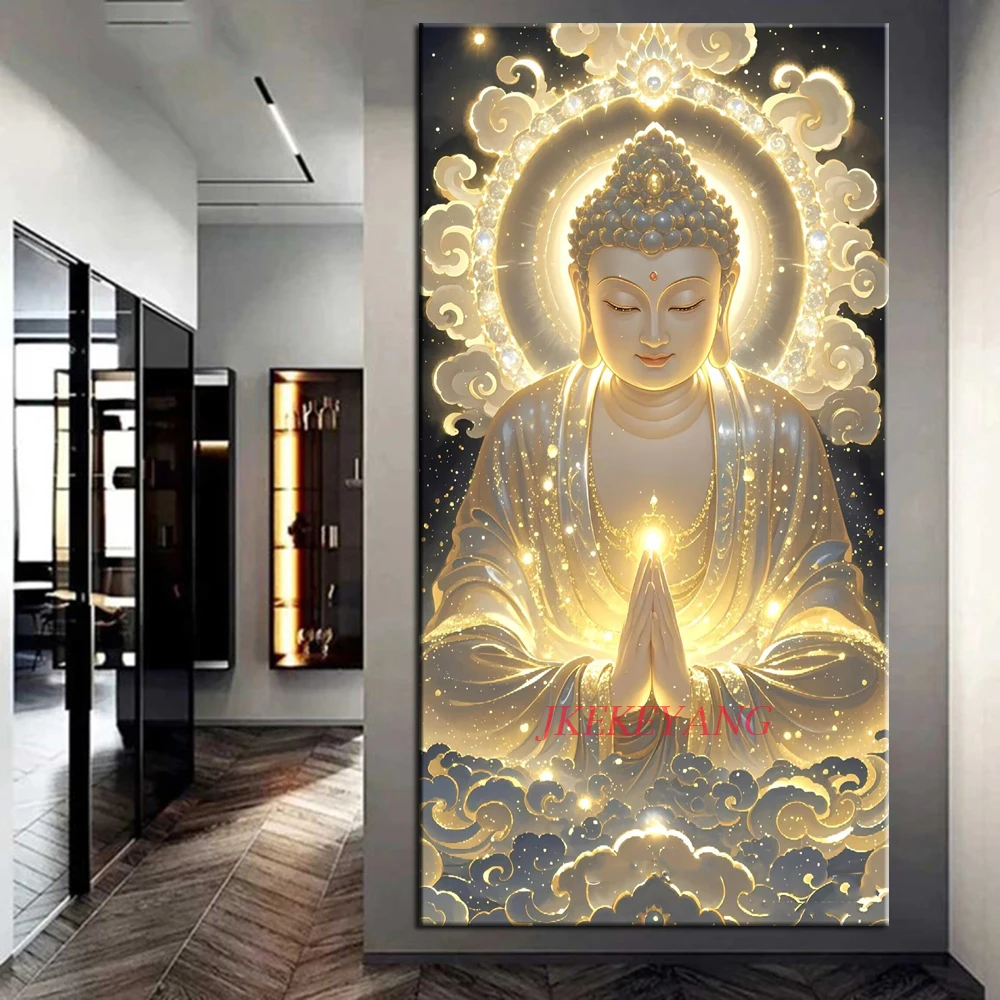 New Arrivals 5D Diamond Painting Beautiful Buddha Picture Full Drills Diamond Rhinestone Mosaic Image Embroidery