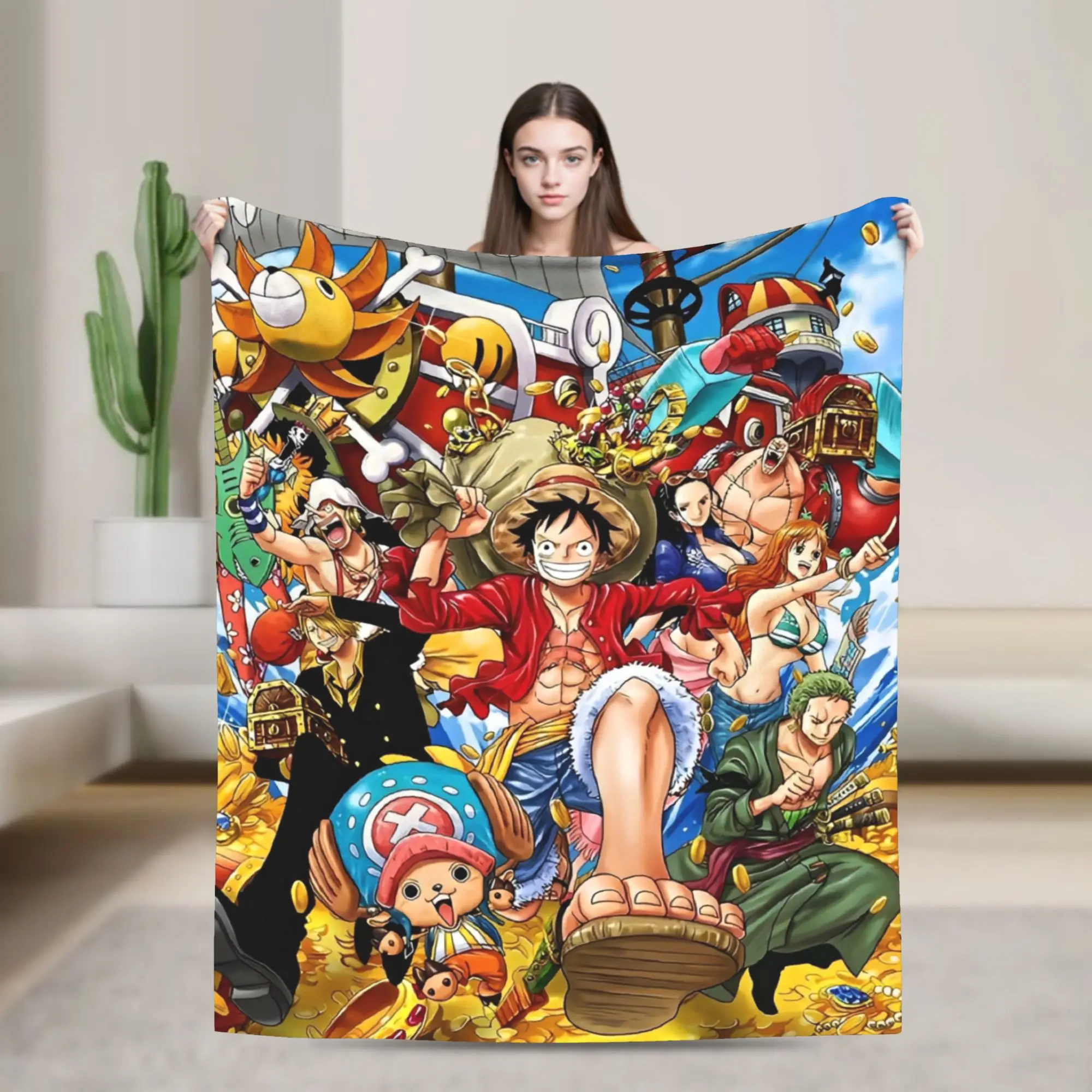 

Вязаные одеяла японского аниме, цельные предметы, японское плюшевое одеяло в стиле манга, летнее портативное покрывало с кондиционером