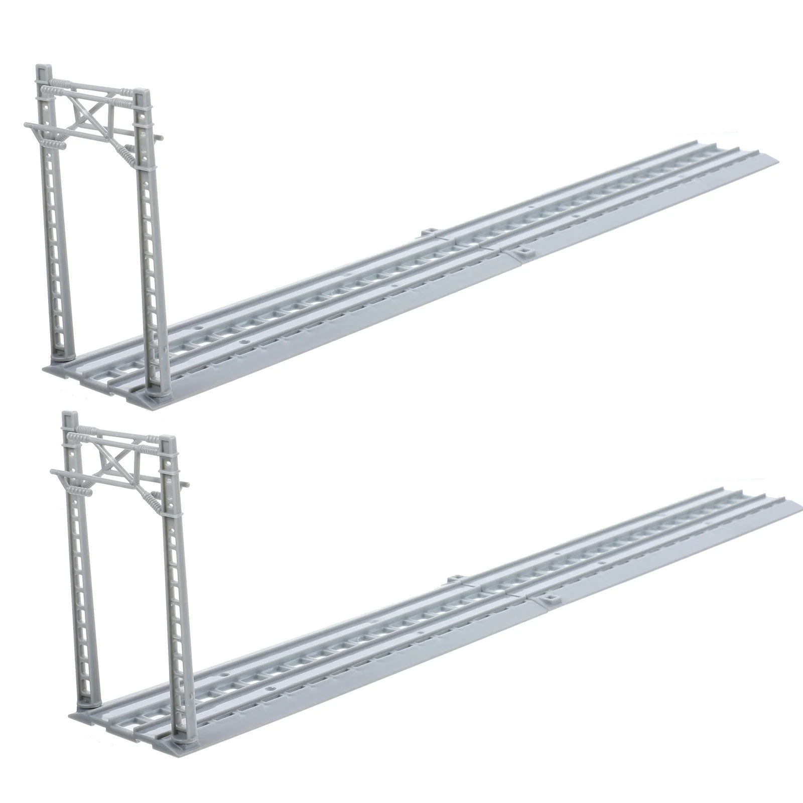 1 مجموعة أجزاء مسار القطار ملحقات القطب البلاستيكي DIY تخطيط الإعداد للأطفال التعليمية قطع توسيع مشهد السكك الحديدية محرك اليد #1