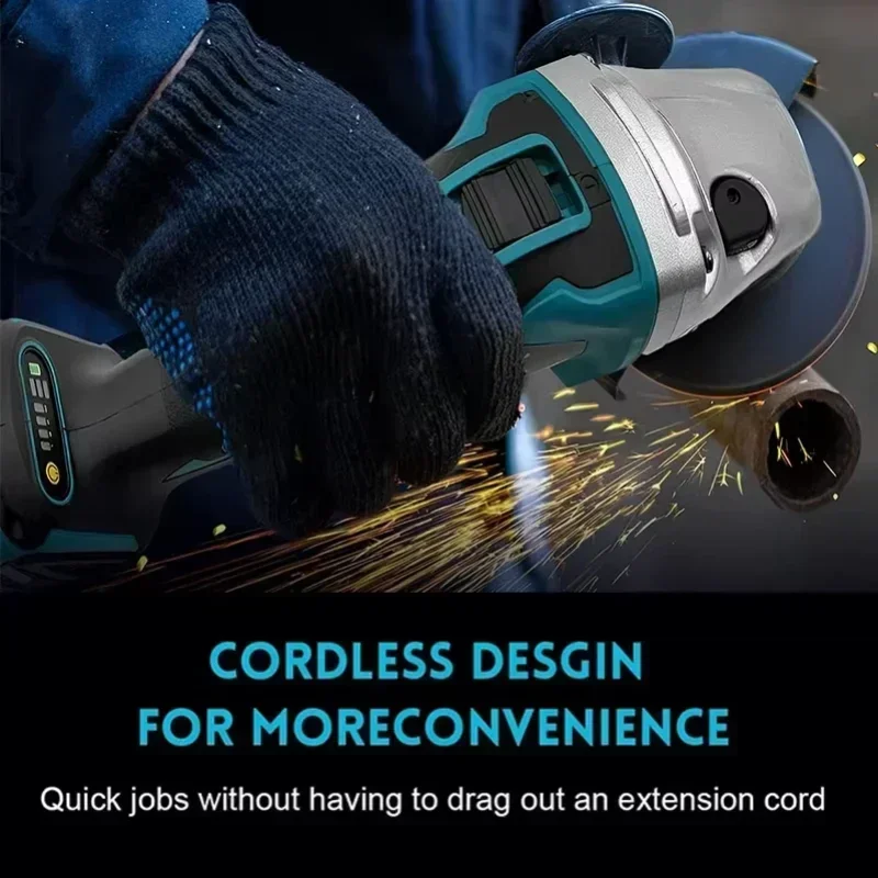 

Makita 18V Battery 125 DGA404 Brushless Lithium Electric Angle Grinder Rechargeable Cutting Machine High Power Polishing Machine