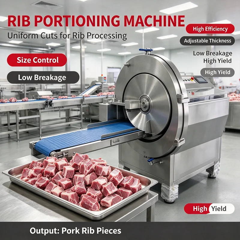 Automatic Frozen Meat Cutting Machine Stainless Steel Adjustable Thickness Bone Saw Pig Sheep Rib