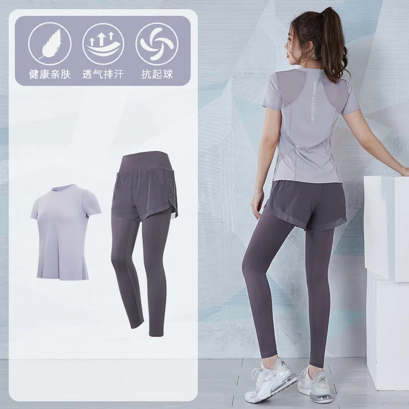 Autumn Winter Workout Clothes for Women Leggings Tracksuit Set