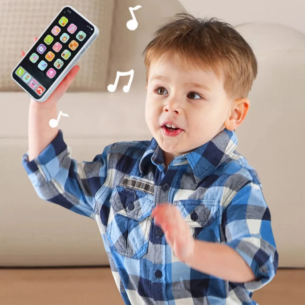 โทรศัพท์มือถือหน้าจอสัมผัสสำหรับเด็ก จำลองดนตรี ฝึกภาษาอังกฤษ พัฒนาการทางปัญญา ของเล่นอัจฉริยะอเนกประสงค์