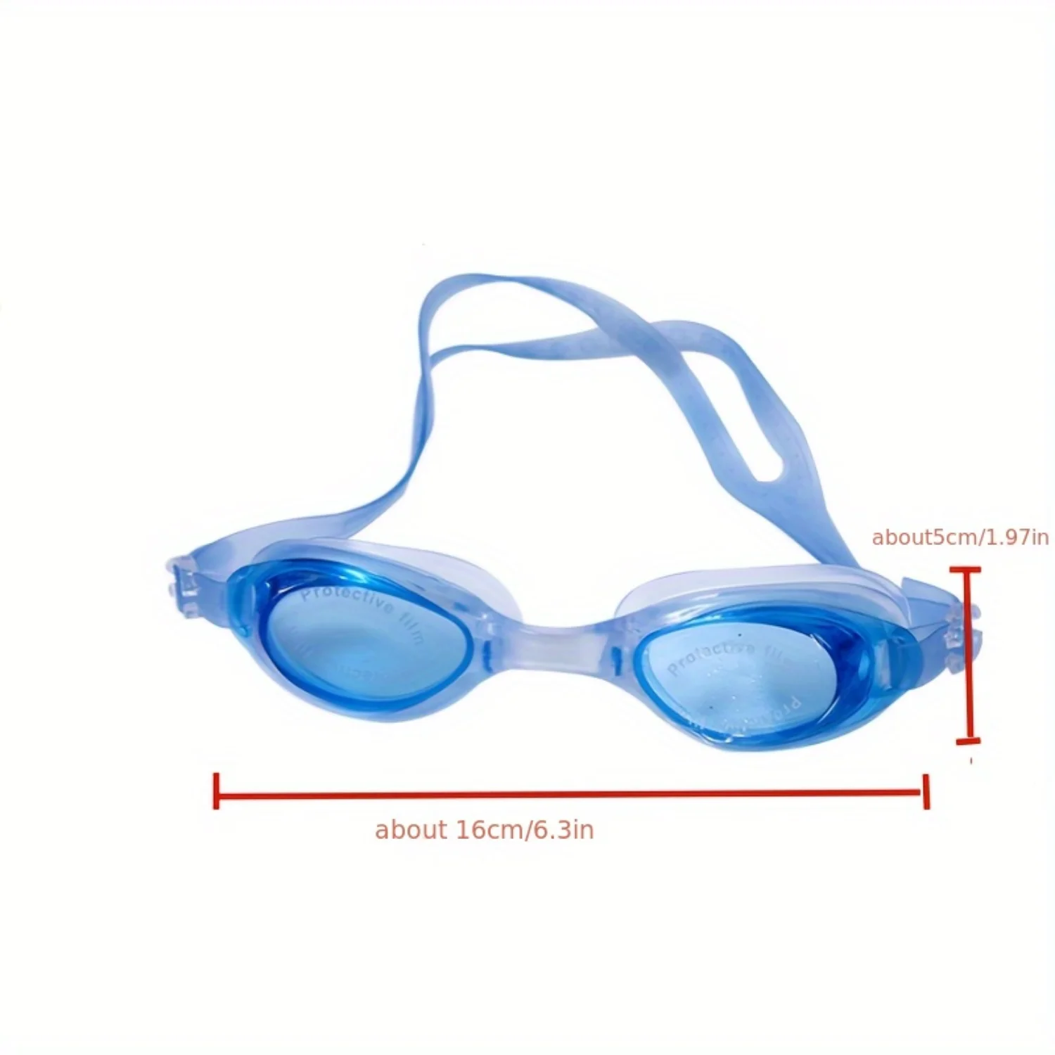 Swimming Goggles With Adjustable Nose Clip & Ear Plugs - Waterproof & Anti-Fog For Adults