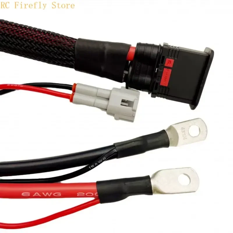 QS8 Male charger cable surron plug 2 Pin DJ7026-2-11/21 car Connector for car Motorcycle Power cord MT090 wire 50CM