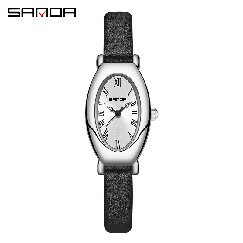 

Fashin Sanda Top Brand 1123 Elegant Design Roman Number Square Dial Waterproof Quartz Movement Business Women Analog Wrist Watch