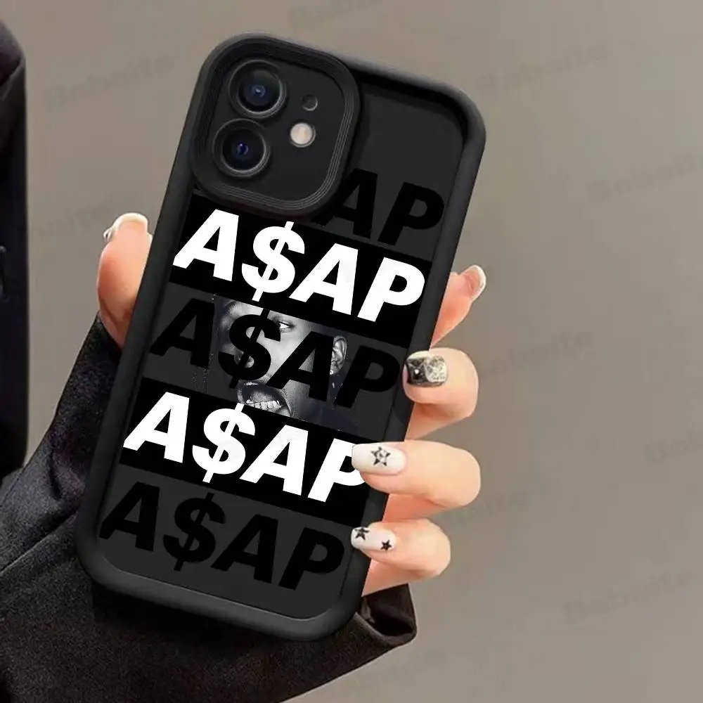 مغني الراب A-Asap R-Rocky جراب هاتف سيليكون آيفون 17 الهواء 17 16 15 14 13 12 11 زائد برو ماكس غطاء ناعم مقاوم للصدمات