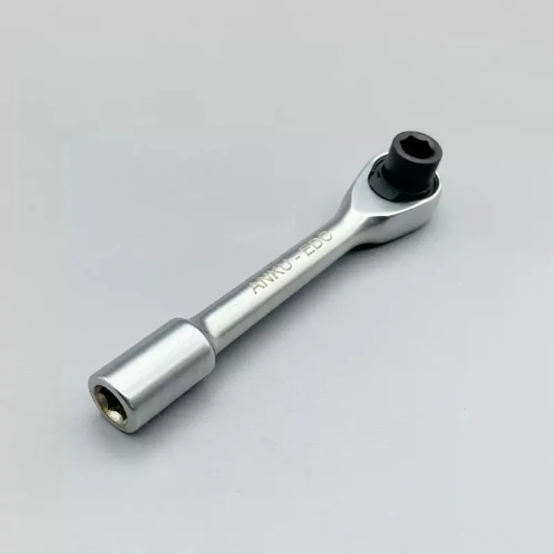 Everbright Store Mini Ratchet Wrench 6.35 Batch Head Handle Multi-purpose Screwdriver Small Ratchet Wrench