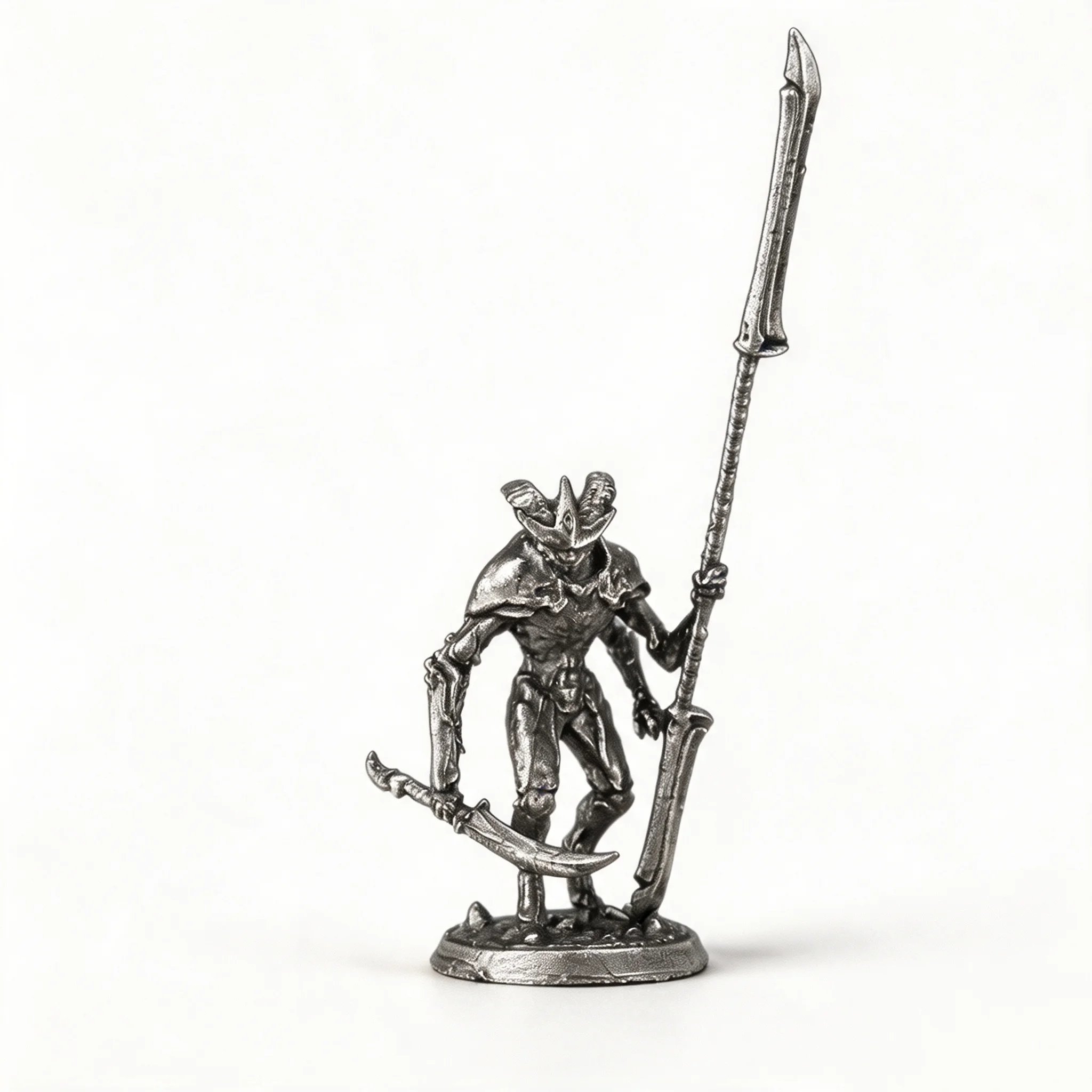 White Copper Mantis Man Monster Action Figure Model Toy Tabletop Game Figurine Desktop Decor Ornament Collection Gift For Men