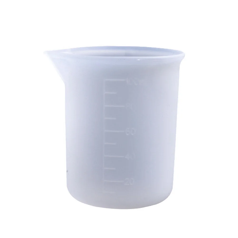 

Clear Silicone Measuring Cup Scaled Flexible Mixing Cup for DIY Epoxy Resin Baking Practical Measuring Tool Mixing Cups