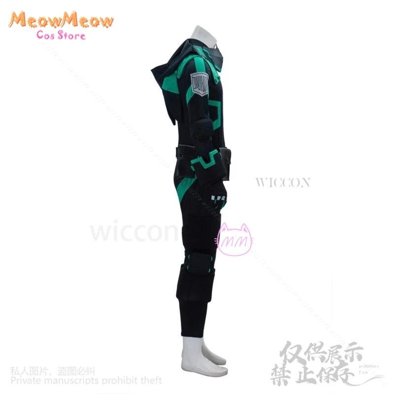 Anime My Heo Academia Cosplay Midoriya Izuku Costume Wig Black Battle Uniform Full Set Man Halloween Christmas Suit Customized