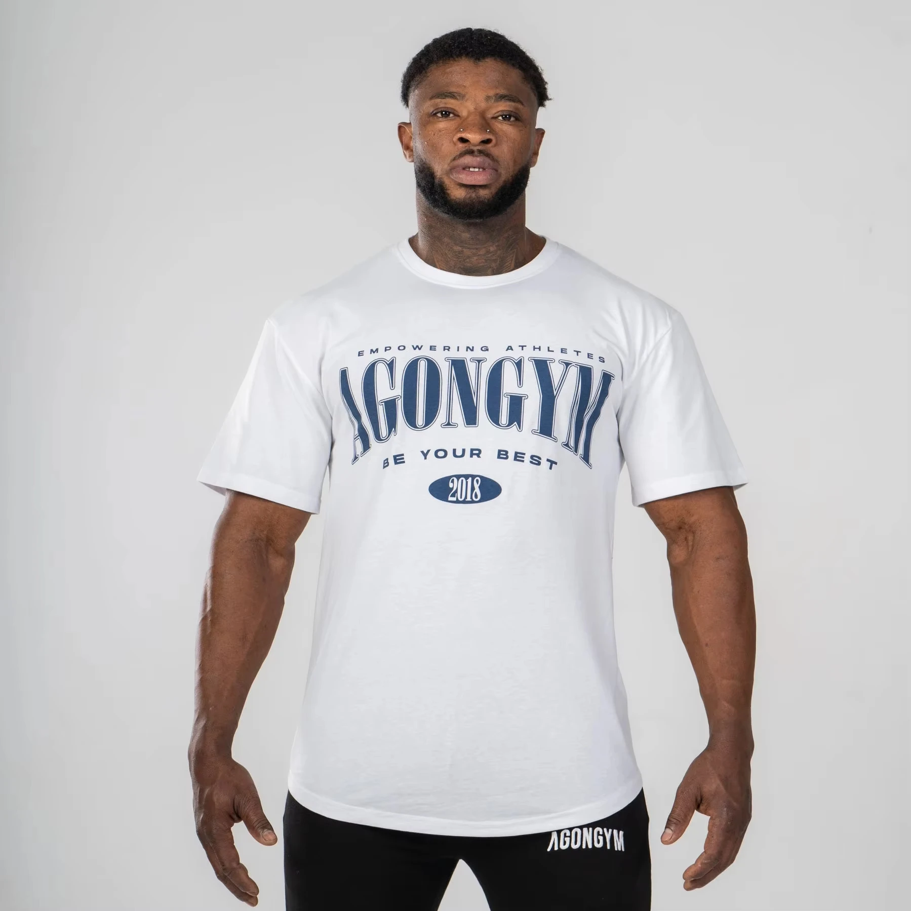 حار بيع الأزياء رياضة المتضخم فضفاض تي شيرت، كمال الاجسام الرجال العضلات قصيرة الأكمام رياضة الرجال تشغيل تي شيرت رياضي أعلى #2