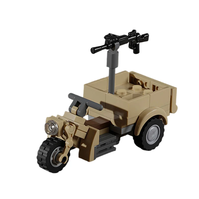 Italian Utility Vehicle Model MOC Building Bricks War Equipment Modular Technology Gifts Holiday Assemble Children Toys Suit