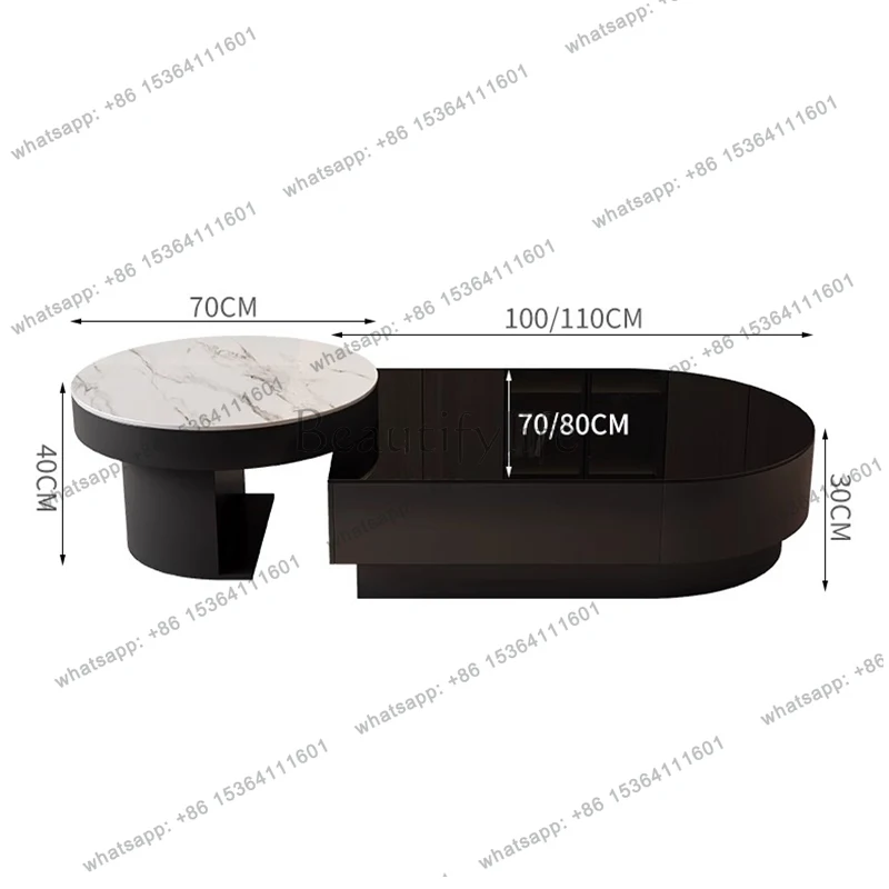 Classic Versatile Coffee Table Trendy Luxury Modern Simple Coffee Tables Exquisite Glamour Mesa Plegable Living Room Furniture