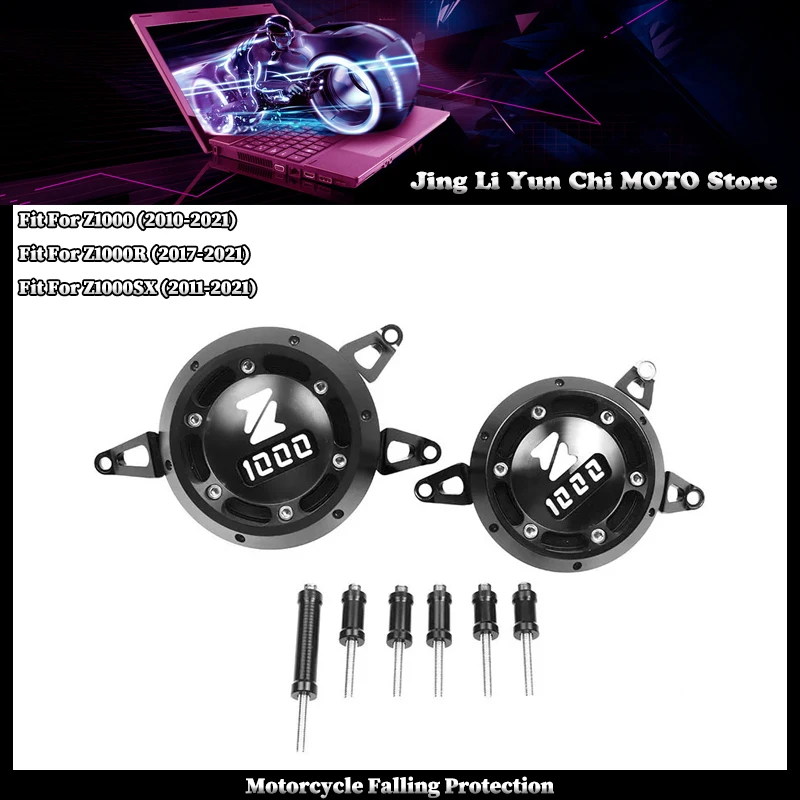 

Motorcycle Engine Cover Engine Case Crash Slider Guard Protection Cover Fit For KAWASAKI Z1000 Z1000R Z1000SX R / SX 2010-2021