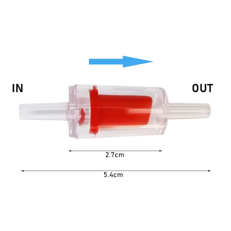 Check Valve Aquarium Air Pump Check Valve Fish Tank Tools Accessories Anti Reflux Plastic 4MM Carbon Dioxide System Equipment