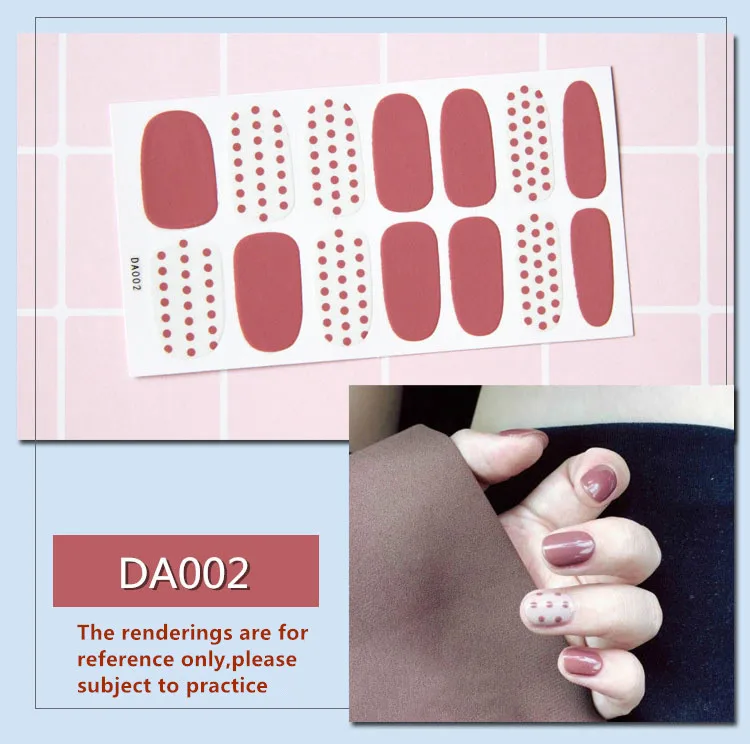 Baking Free Fashion Plaid Nail Sticker unghie unghie dei piedi Applique per unghie resina unghie Non distruttive strumento per Manicure ecologico