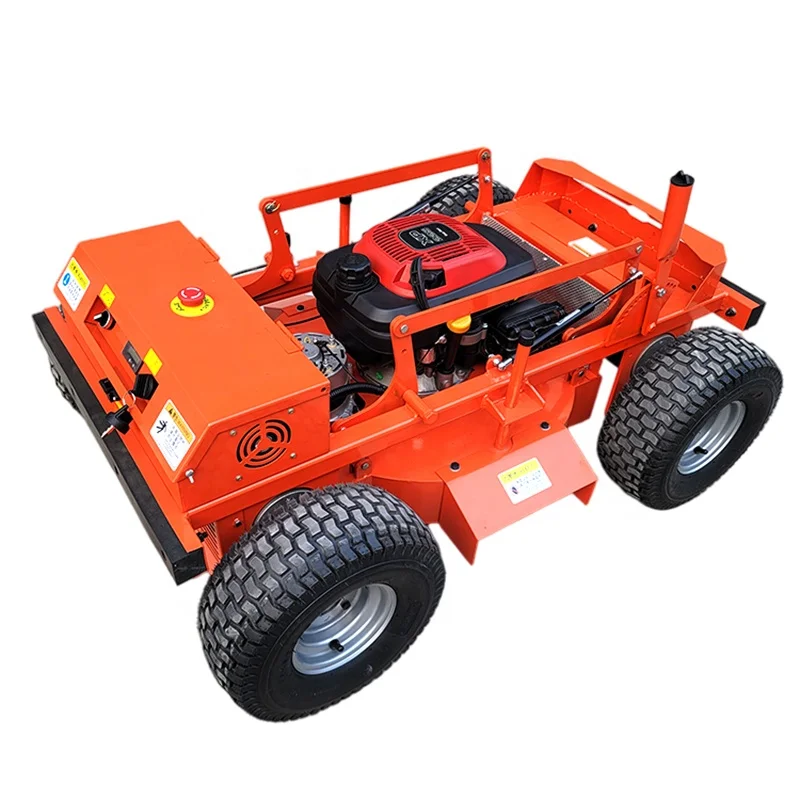 Home Used 9.5HP Smart Mini Gasoline Remote Control Slope Lawn Mower	with 4W4D for sale