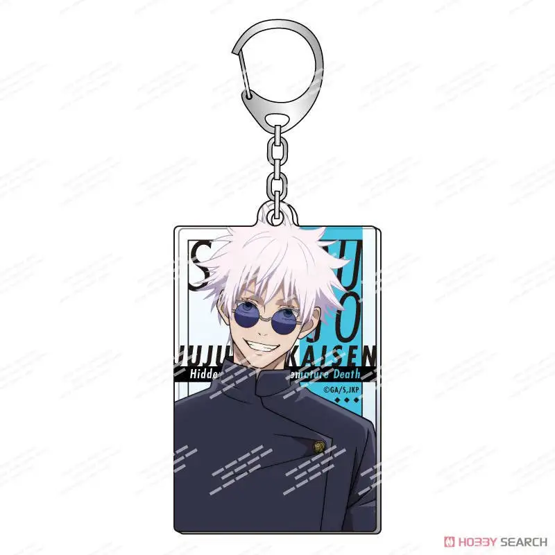 Jujutsu Line Anime Figuren Gegenseitige Hilfe Satoru Shimo zu Karu Kinderspion Acryl Schlüsselanhänger Fushiguro Toji Charakter Schlüsselanhänger Tasche Anhänger Spielzeug