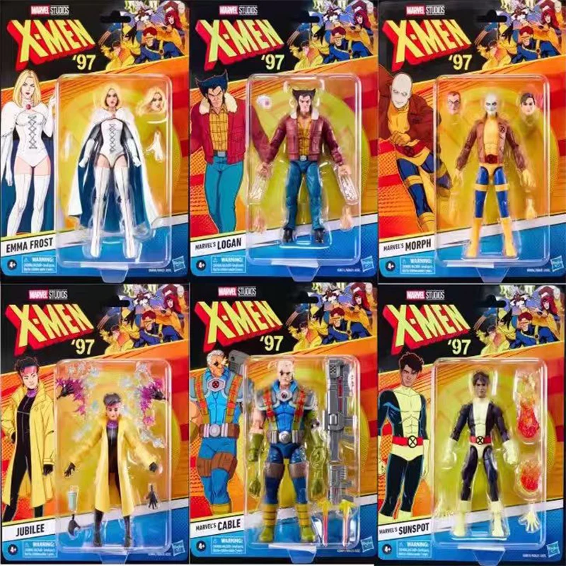 

Hasbro Marvel Legend Series 97x-men Logan Cable Jubilee Morph Emma Rost Action Figure Model Gift Toy Collection
